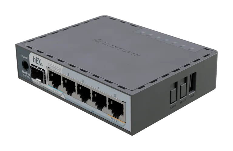 Router hEX S E60iUGS — 4 puertos GE + SFP de 2,5 Gbps — imagen 2